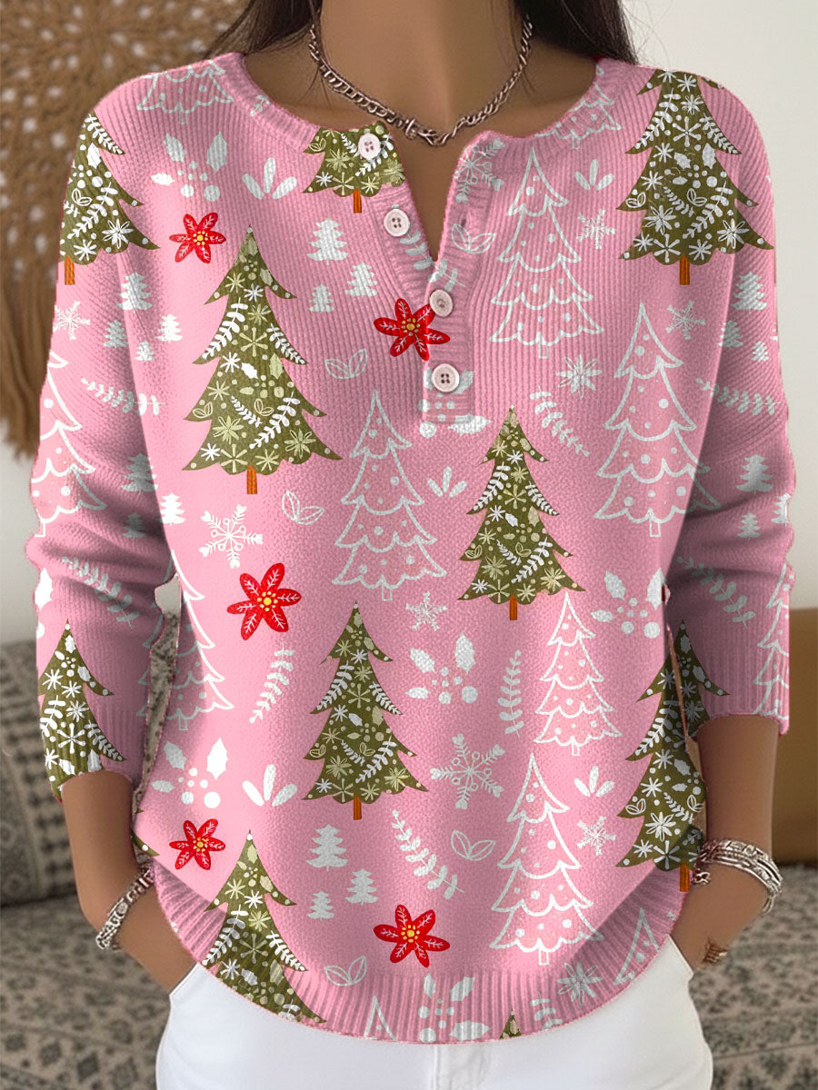 Ava | Christmas Jumper with Buttons