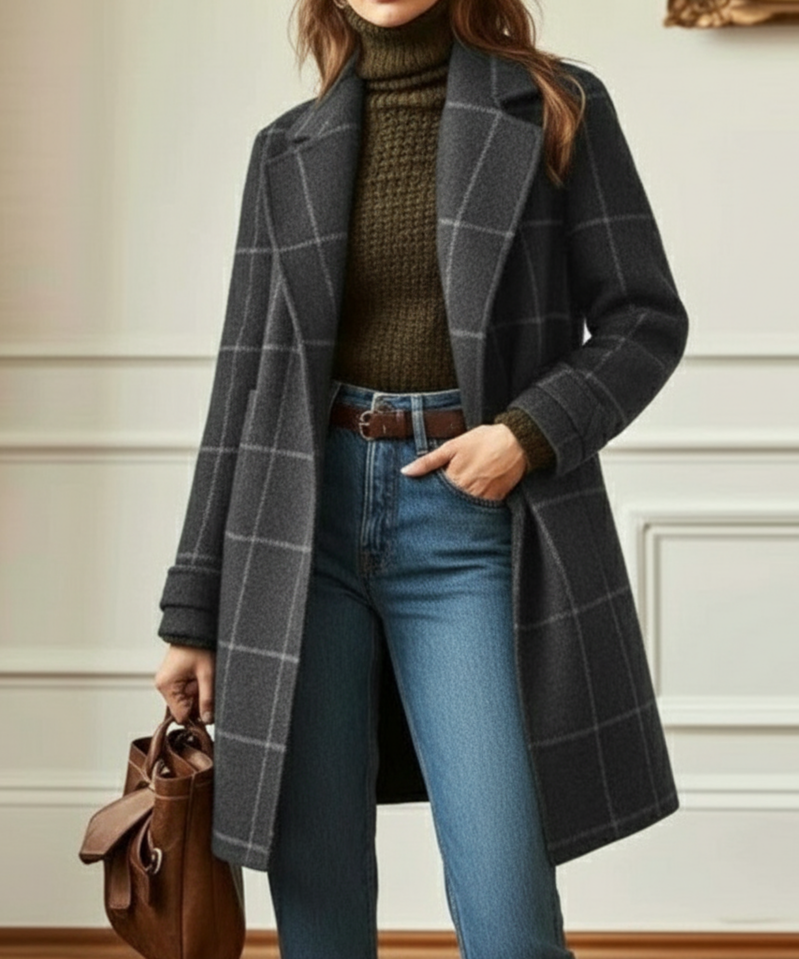 Lily | Cambridge Wool Check Coat