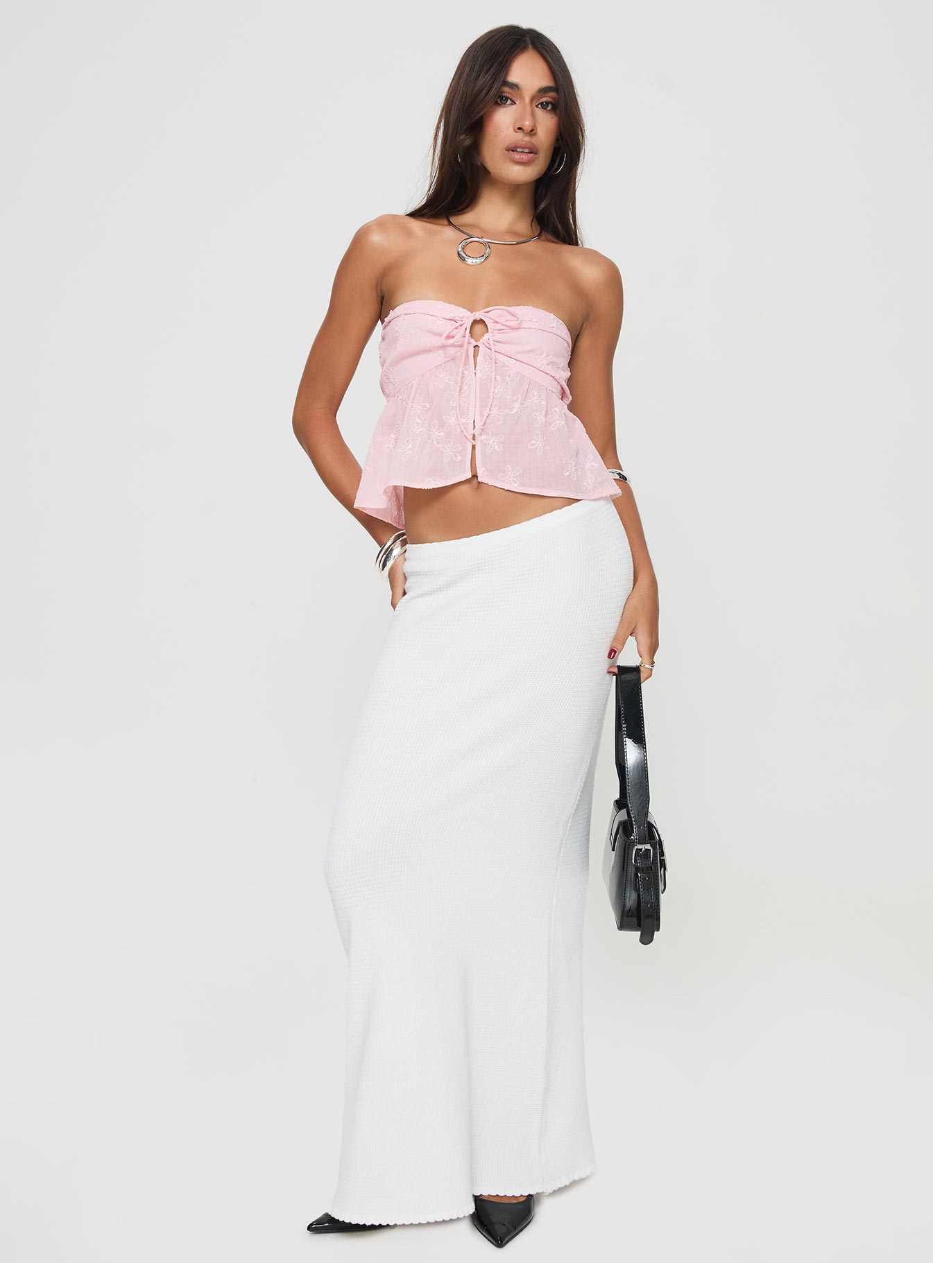 Naeva | Front-Knot Pink Top