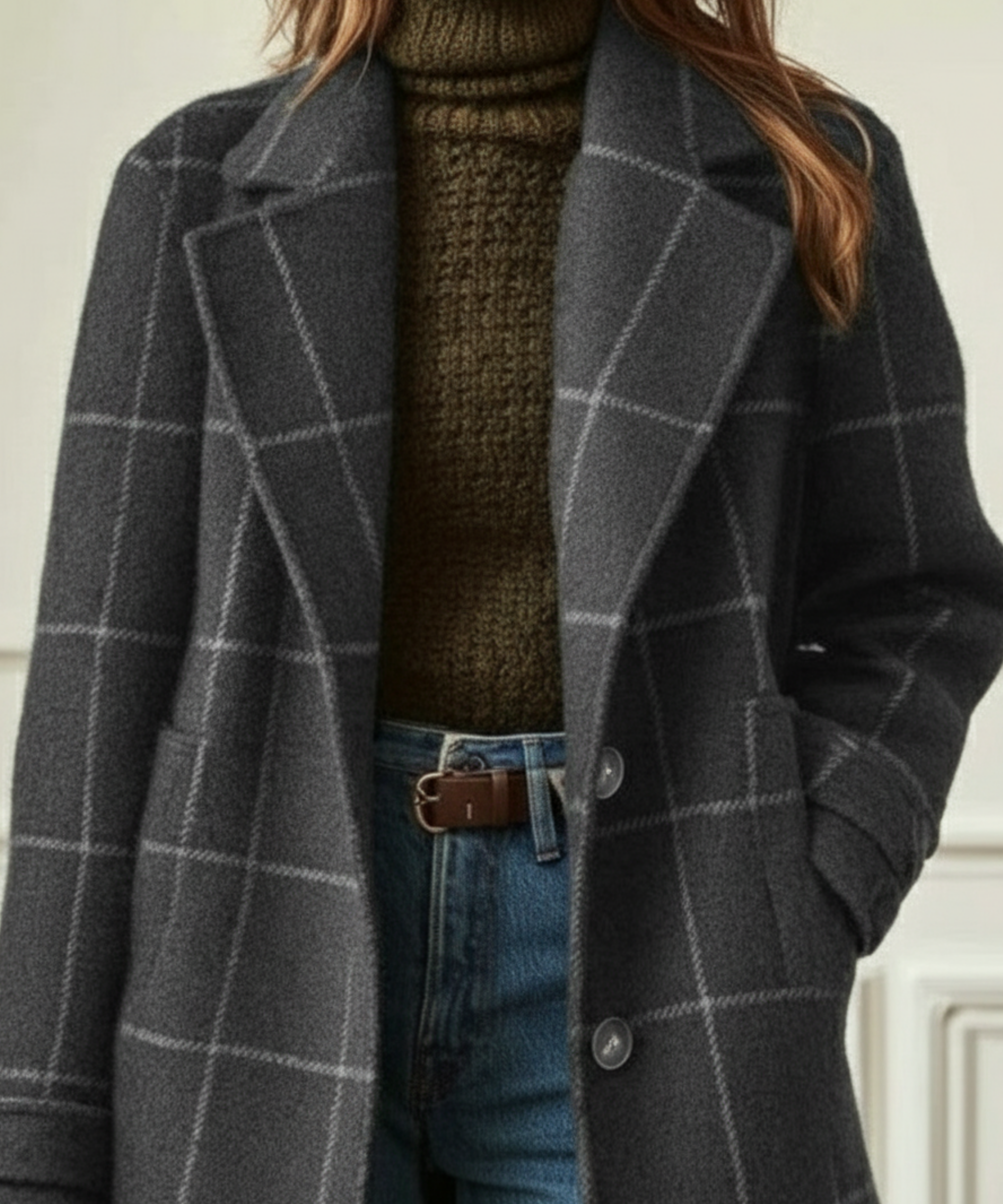 Lily | Cambridge Wool Check Coat