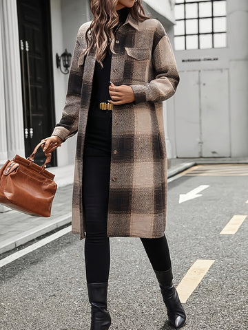Isabella | Long Coat with Buttons