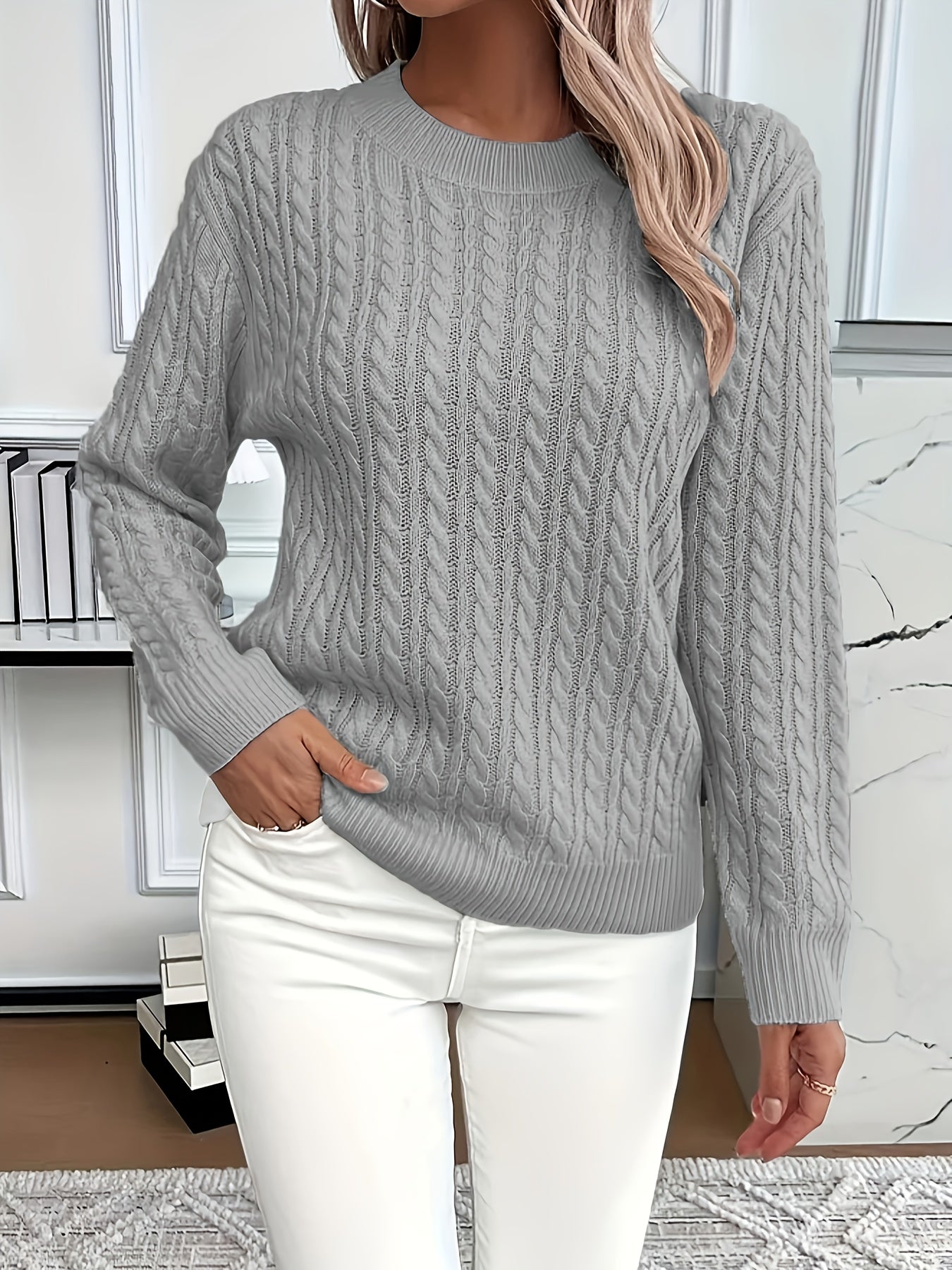 Scarlett | Cable Knit Jumper