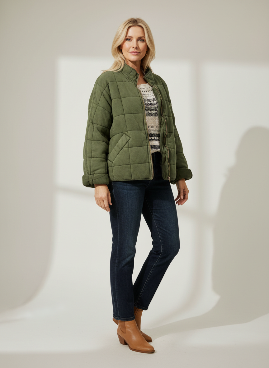 Sara | Padded Mid-Season Jacket
