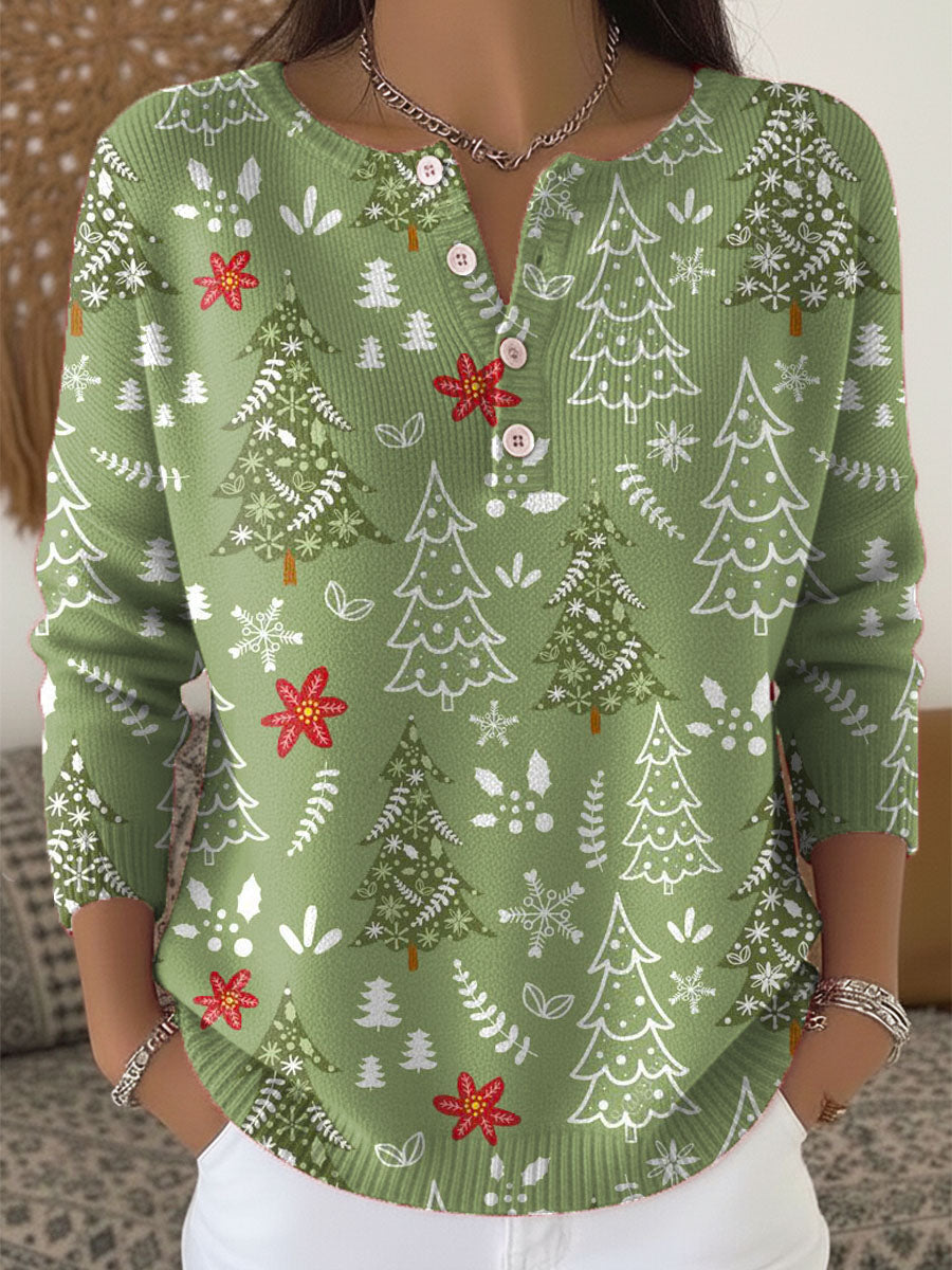 Ava | Christmas Jumper with Buttons
