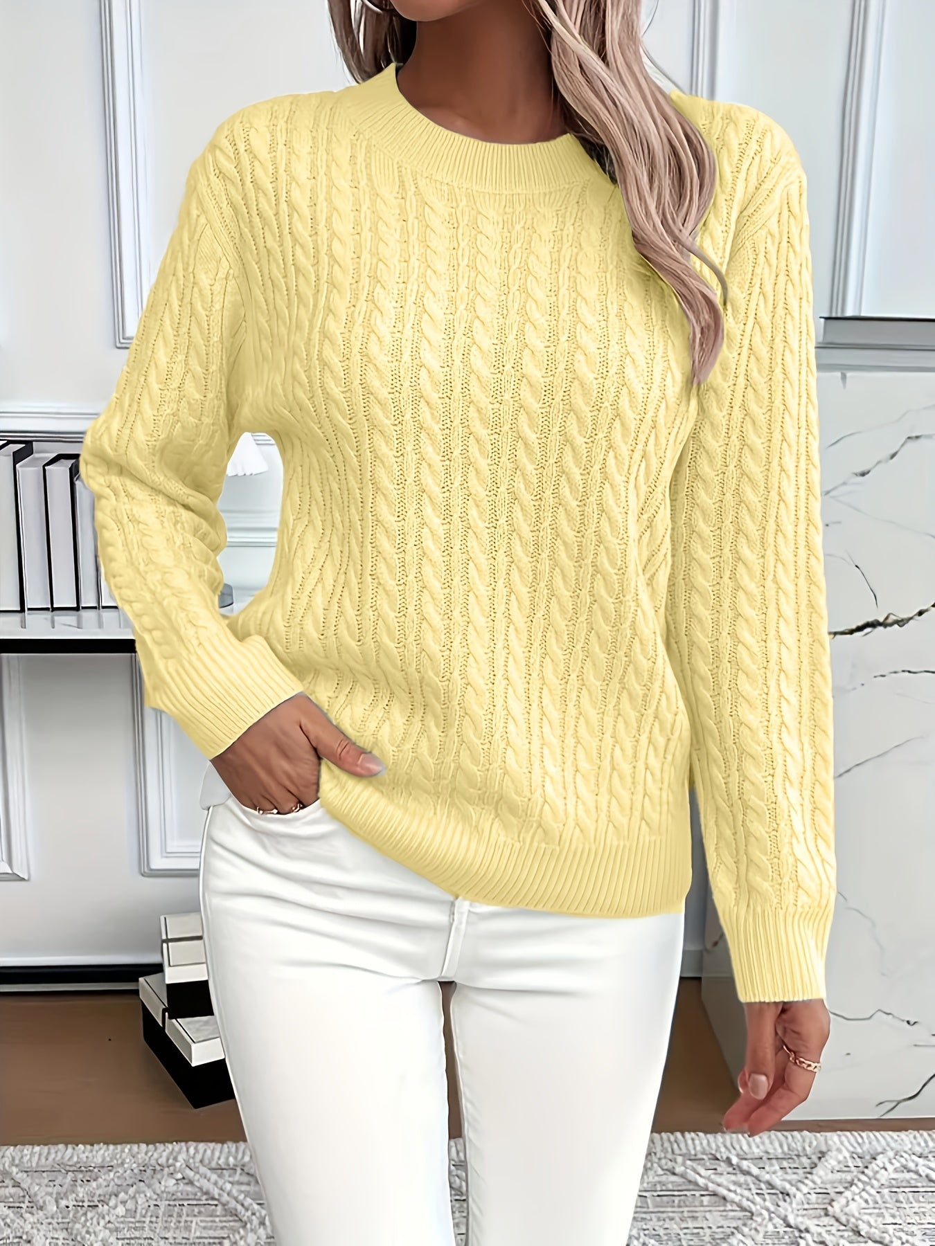 Scarlett | Cable Knit Jumper