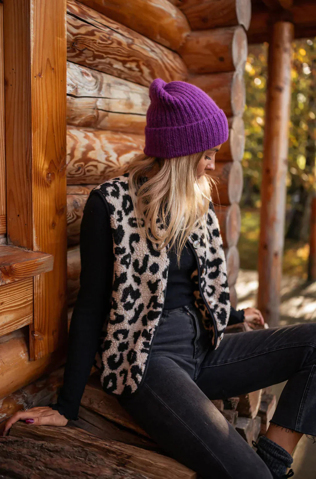 Leana | Leopard Autumn Vest