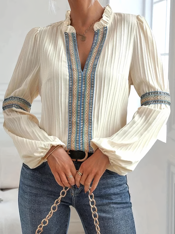 Oliana | Lacy Boho Chic Blouse