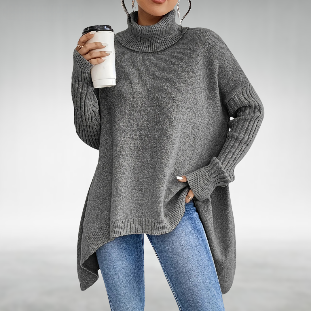 Joanne | Turtleneck Jumper With Tummy Coverage