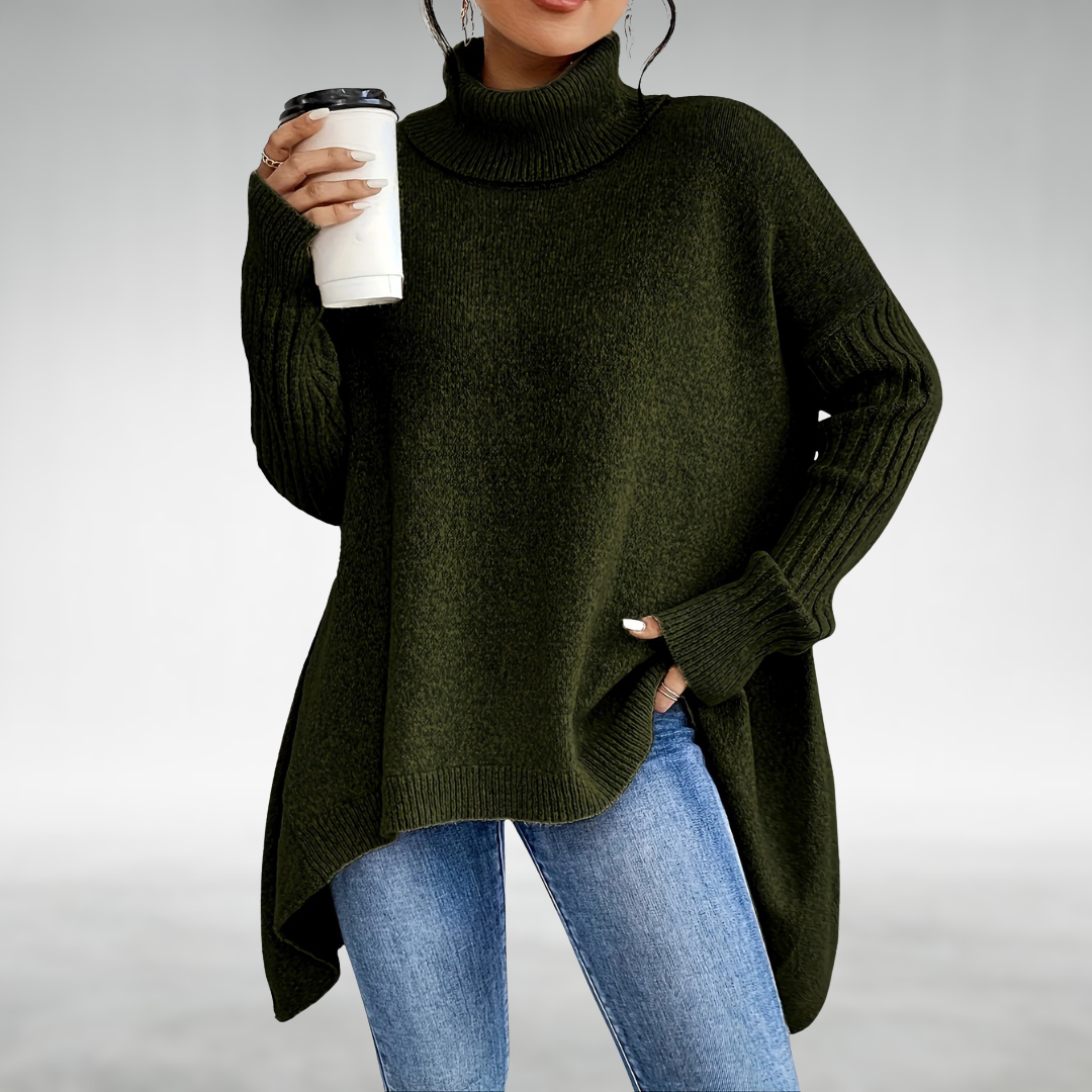Joanne | Turtleneck Jumper With Tummy Coverage