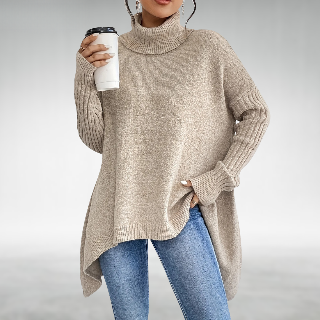 Joanne | Turtleneck Jumper With Tummy Coverage