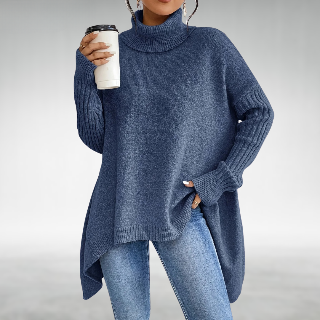 Joanne | Turtleneck Jumper With Tummy Coverage