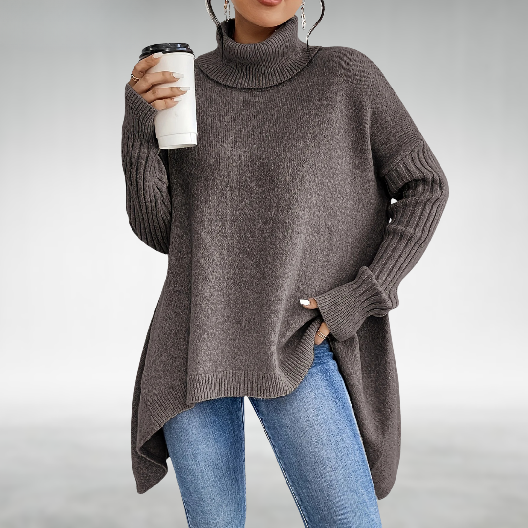 Joanne | Turtleneck Jumper With Tummy Coverage