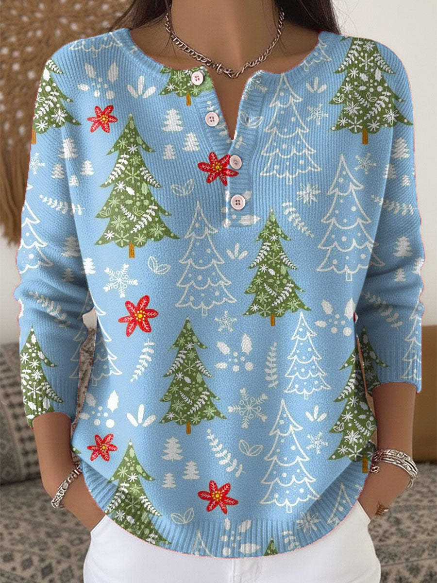 Ava | Christmas Jumper with Buttons