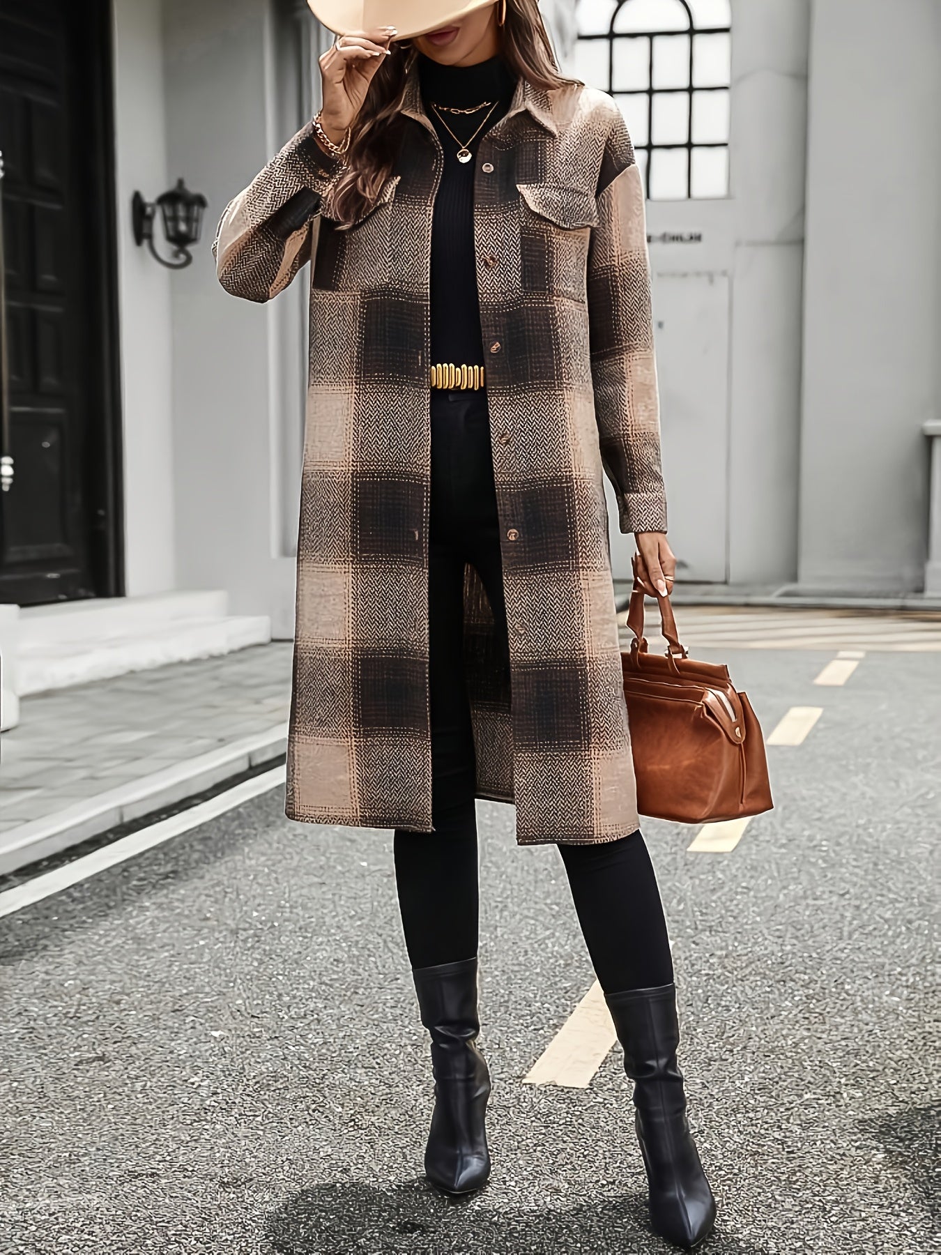 Isabella | Long Coat with Buttons
