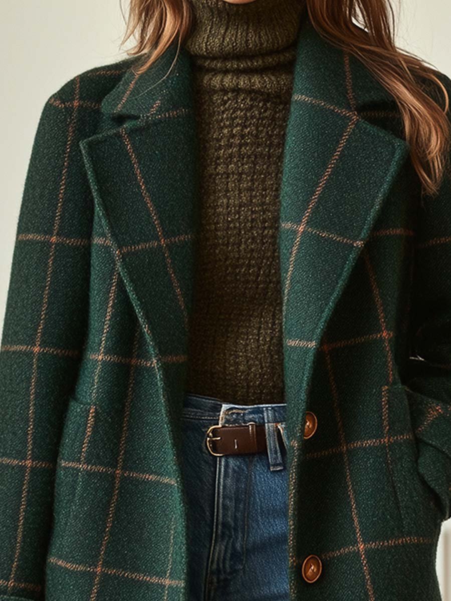 Lily | Cambridge Wool Check Coat