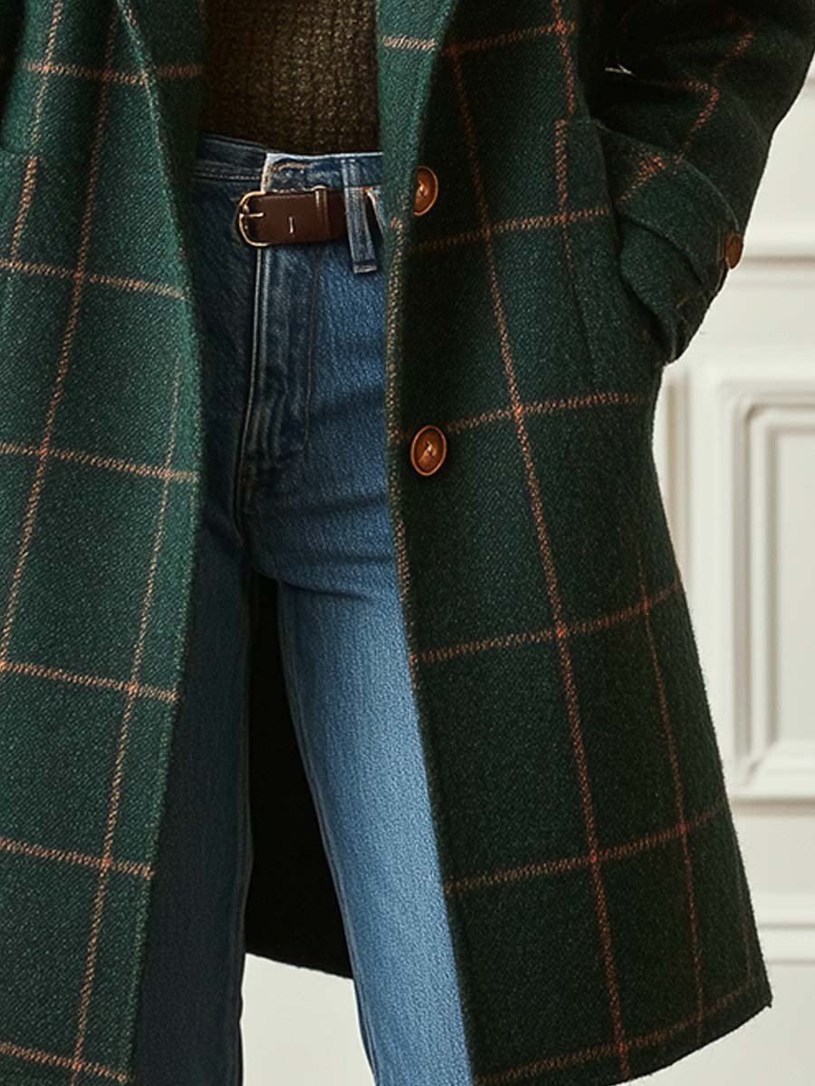 Lily | Cambridge Wool Check Coat